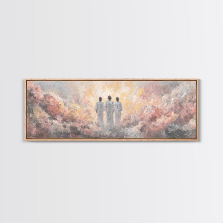 Soft Wings Arising | Framed Canvas Print | Christian Christmas Art | Panoramic Wall Art | Christian Art Canvas | Christian Decor | Christma