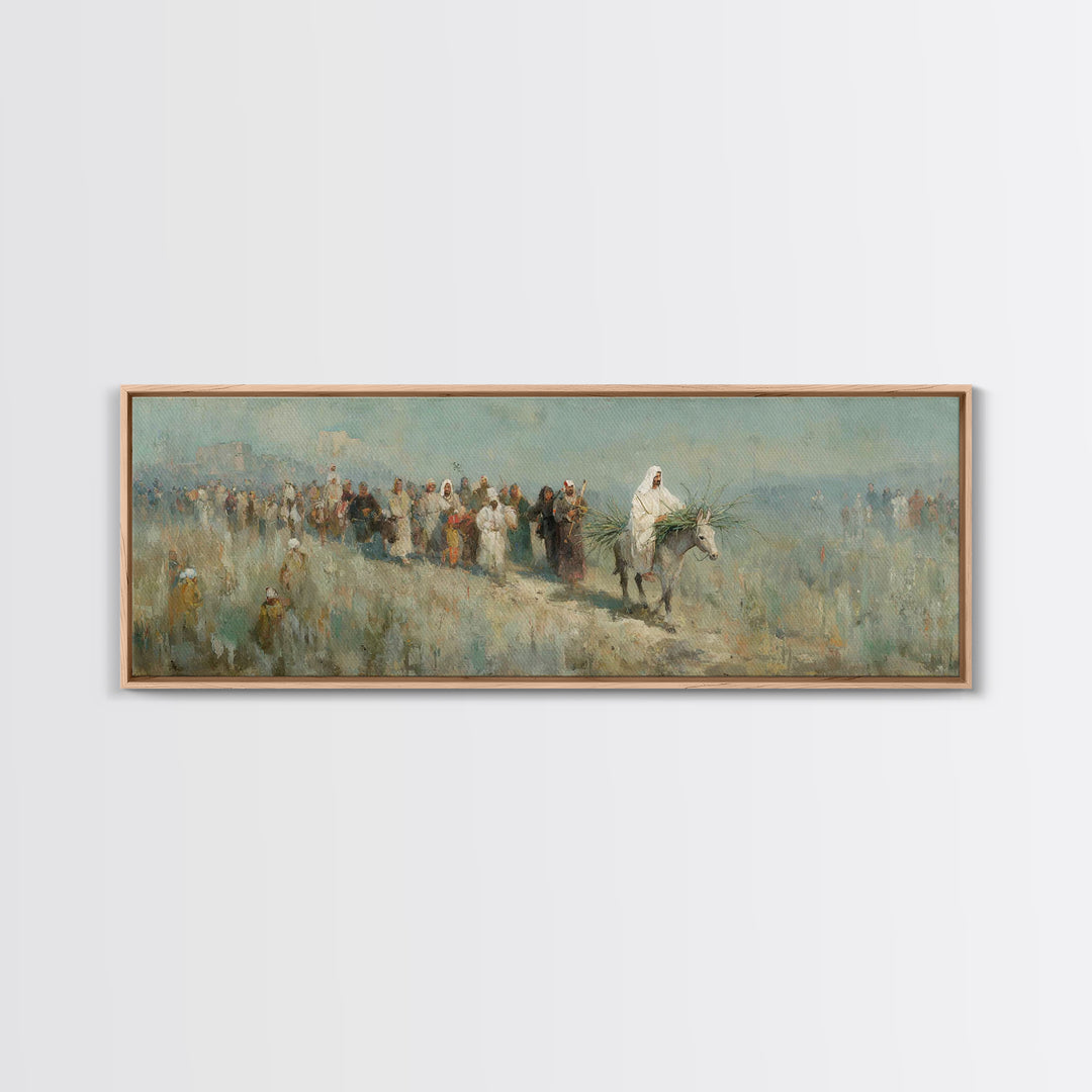 Journey Of Hope | Framed Canvas Print | Christian Wall Art | Panoramic Painting | Jesus Art Print | Christian Gift Ideas | Large Christian
