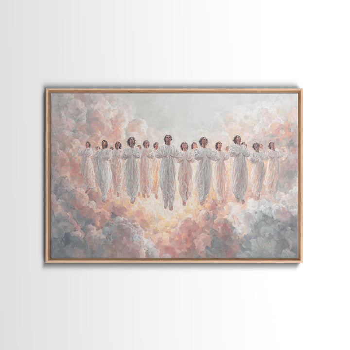 Heavenly Chorus – Framed Canvas Print – Christian Wall Art – Christian Art Canvas – Christian Paintings – Christian Christmas Art