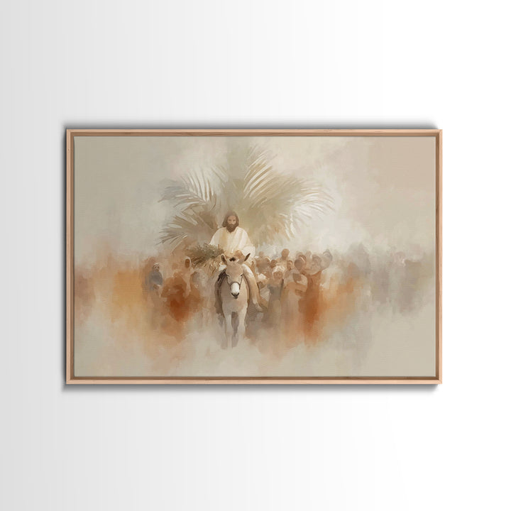 Triumphal Way Glory - Framed Canvas Print - Christian Wall Art - Jesus Painting - Christian Art Canvas - Christian Christmas Decor - Christ