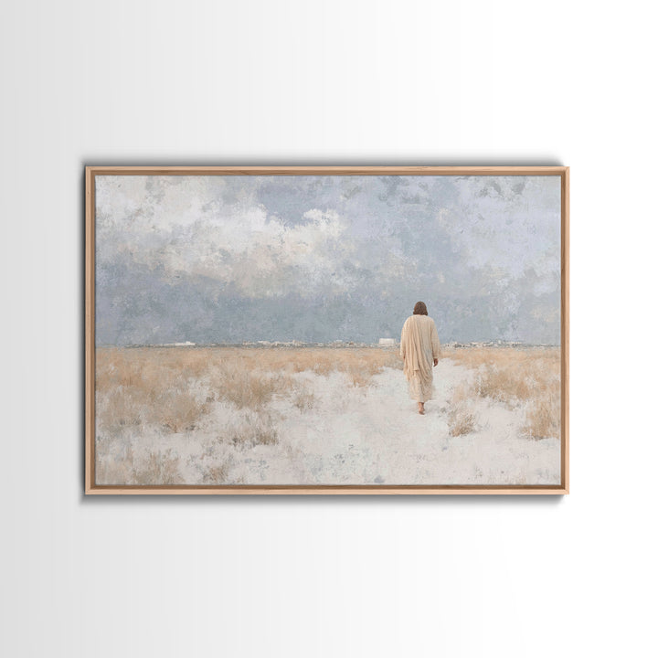 City Of Mercy, Framed Canvas Print, Christian Art Canvas, Christian Wall Art, Jesus Painting, Subtle Christian Art, Christian Gift