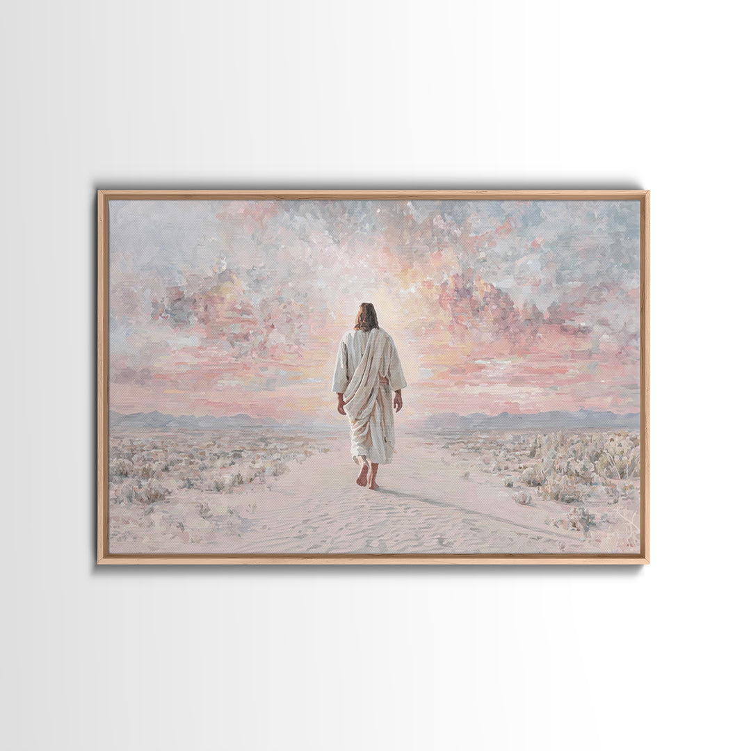 Dawn Of Redemption – Framed Canvas Print – Christian Wall Art – Christian Art Canvas – Jesus Painting – Modern Christian Art – Christian Gi