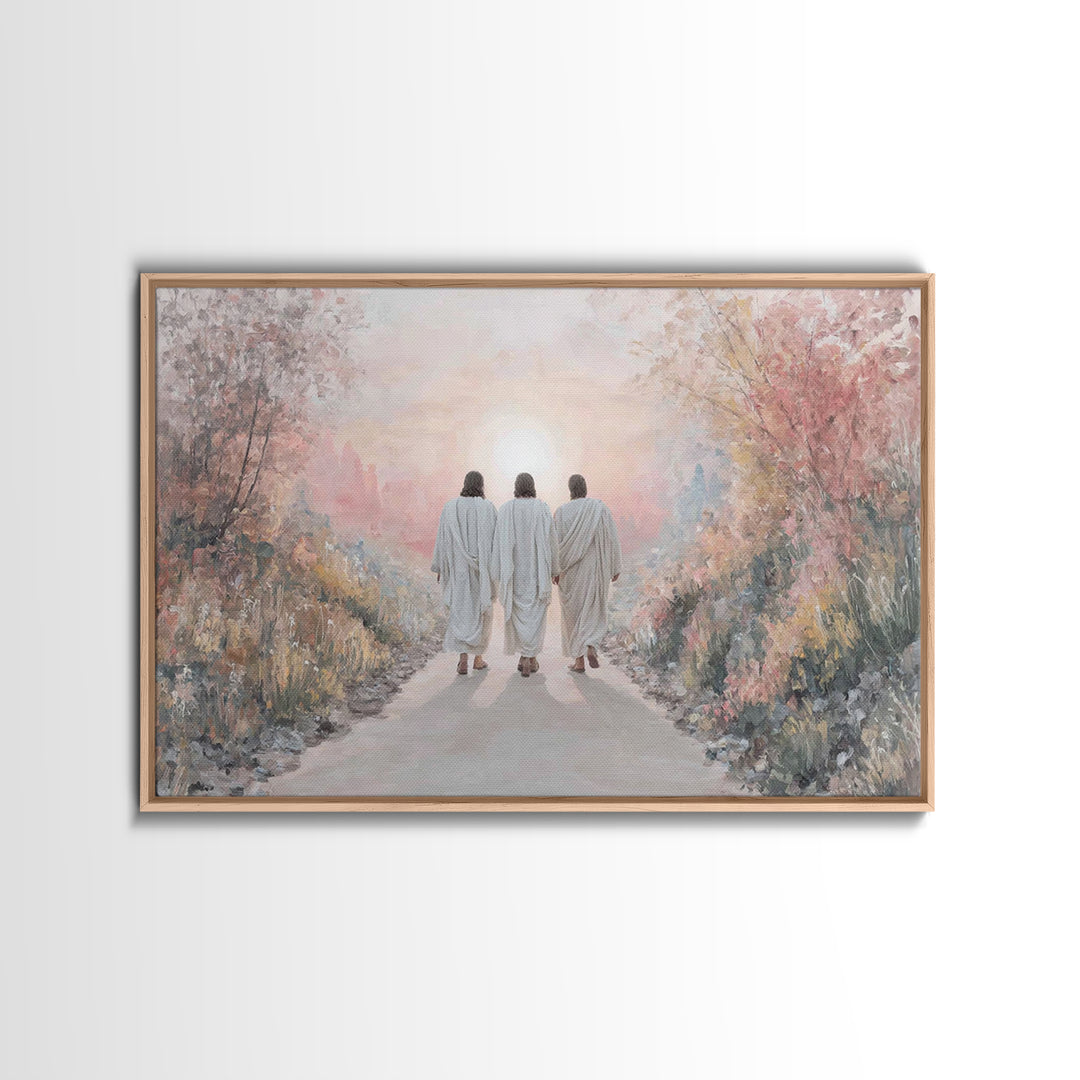 Pathway Of Hope, Framed Canvas Print, Christian Art Canvas, Christian Wall Art, Jesus Painting, Vintage Christian Art, Christian Gift Ideas
