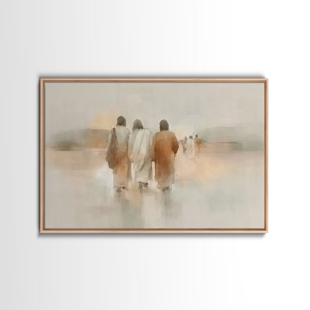 Threefold Mercy | Framed Canvas Print | Christian Wall Art | Christian Art Canvas | Jesus Painting | Minimalist Christian Art | Christian G
