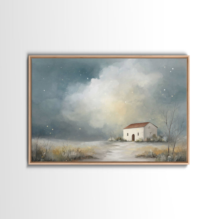 Chapel Of Stars, Framed Canvas Print, Christian Wall Art, Christian Art Canvas, Christian Art, Christian Decor, Subtle Christian Art