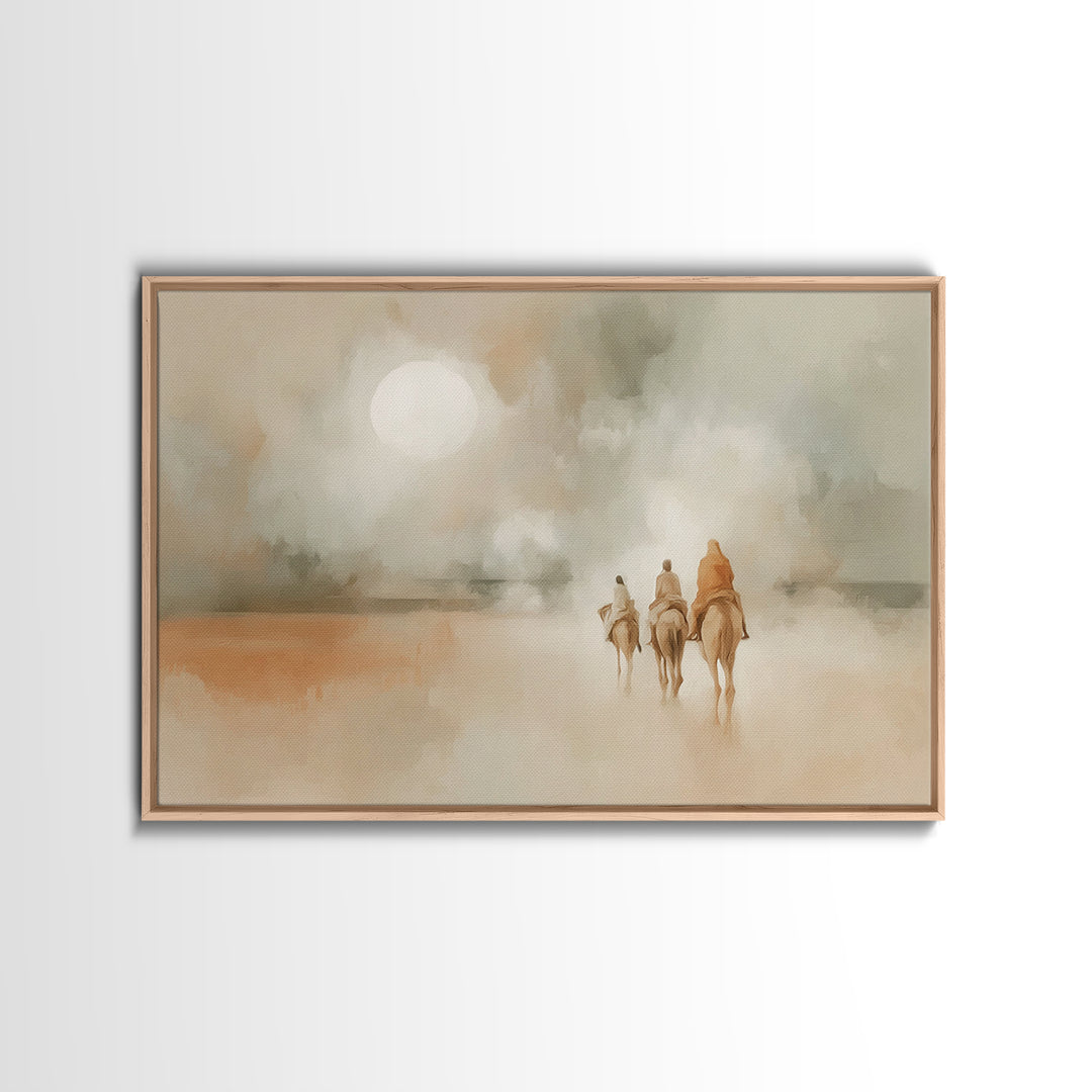 Radiant Dawn Path – Framed Canvas Print – Christian Art Canvas – Christian Decor – Christian Wall Art – Christmas Art – Christian Christmas