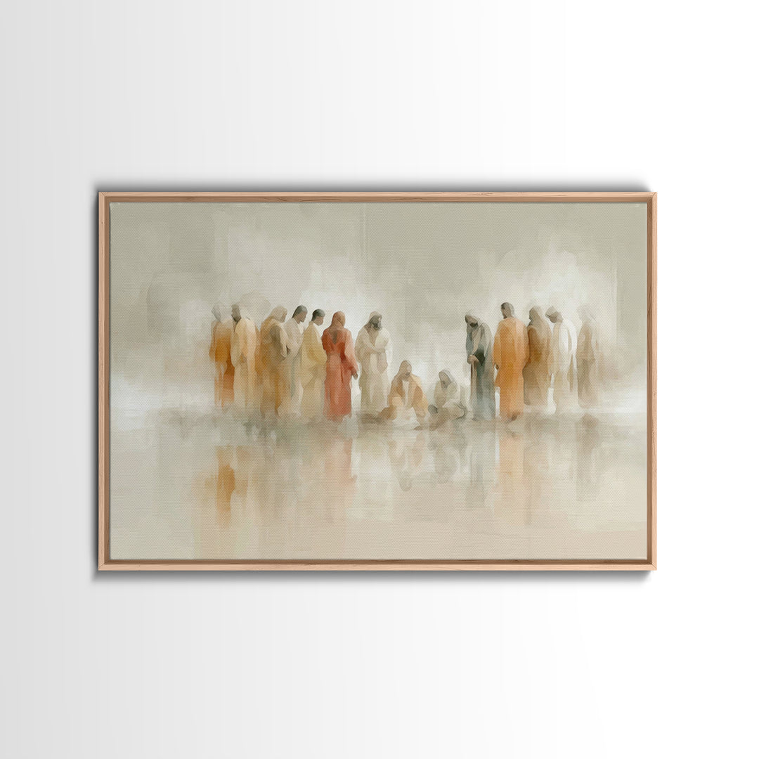 Desert Disciples – Framed Canvas Print – Christian Art Canvas – Christian Paintings – Jesus Painting – Christian Wall Art
