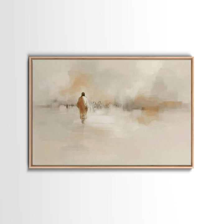 Sacred Steps, Framed Canvas Print, Christian Art Canvas, Jesus Painting, Christian Wall Art, Subtle Christian Paintings