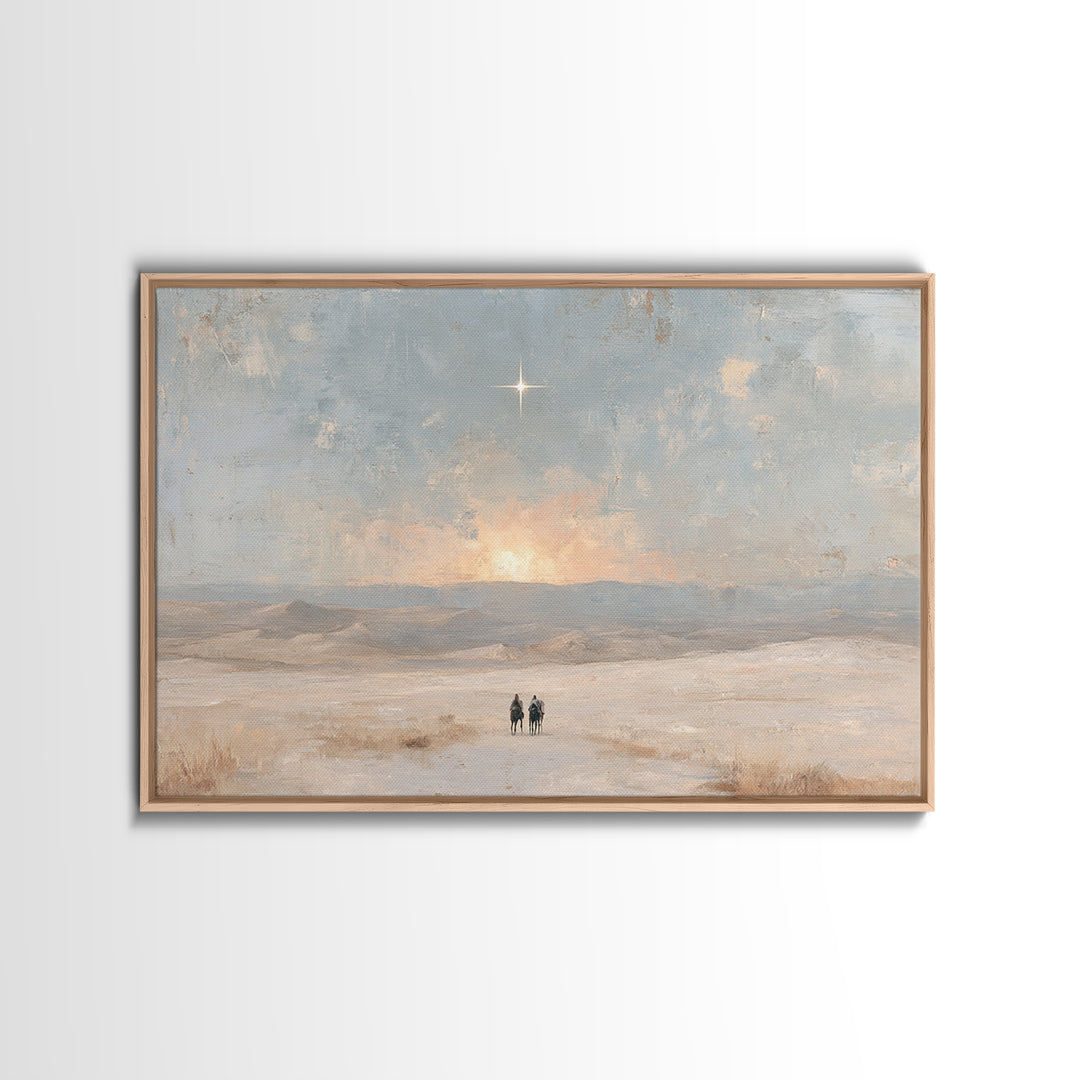 Holy Horizon – Framed Canvas Print – Christian Art Canvas – Christian Wall Art – Christmas Art – Christian Gift – Christian Christmas Art