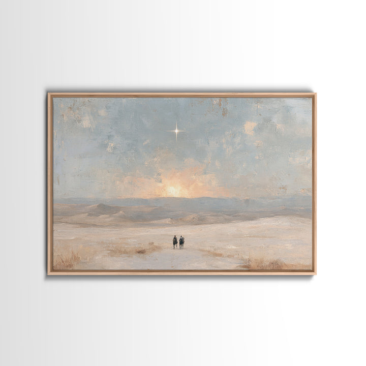 Holy Horizon – Framed Canvas Print – Christian Art Canvas – Christian Wall Art – Christmas Art – Christian Gift – Christian Christmas Art