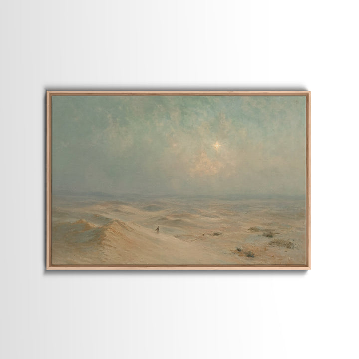 Sacred Horizon – Framed Canvas Print – Christian Christmas Art – Christian Wall Art – Christian Art Canvas – Christmas Art – Christian Gift