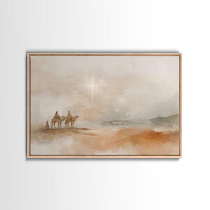 Humble Journey – Framed Canvas Print – Christian Art Canvas – Christian Gift Ideas – Christian Wall Art – Christmas Art – Christian Christm