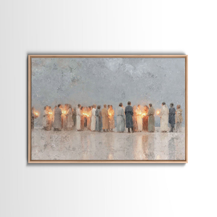 Gathered In Light – Framed Canvas Print – Christian Art Canvas – Christian Art Prints – Christian Decorations – Christian Wall Art