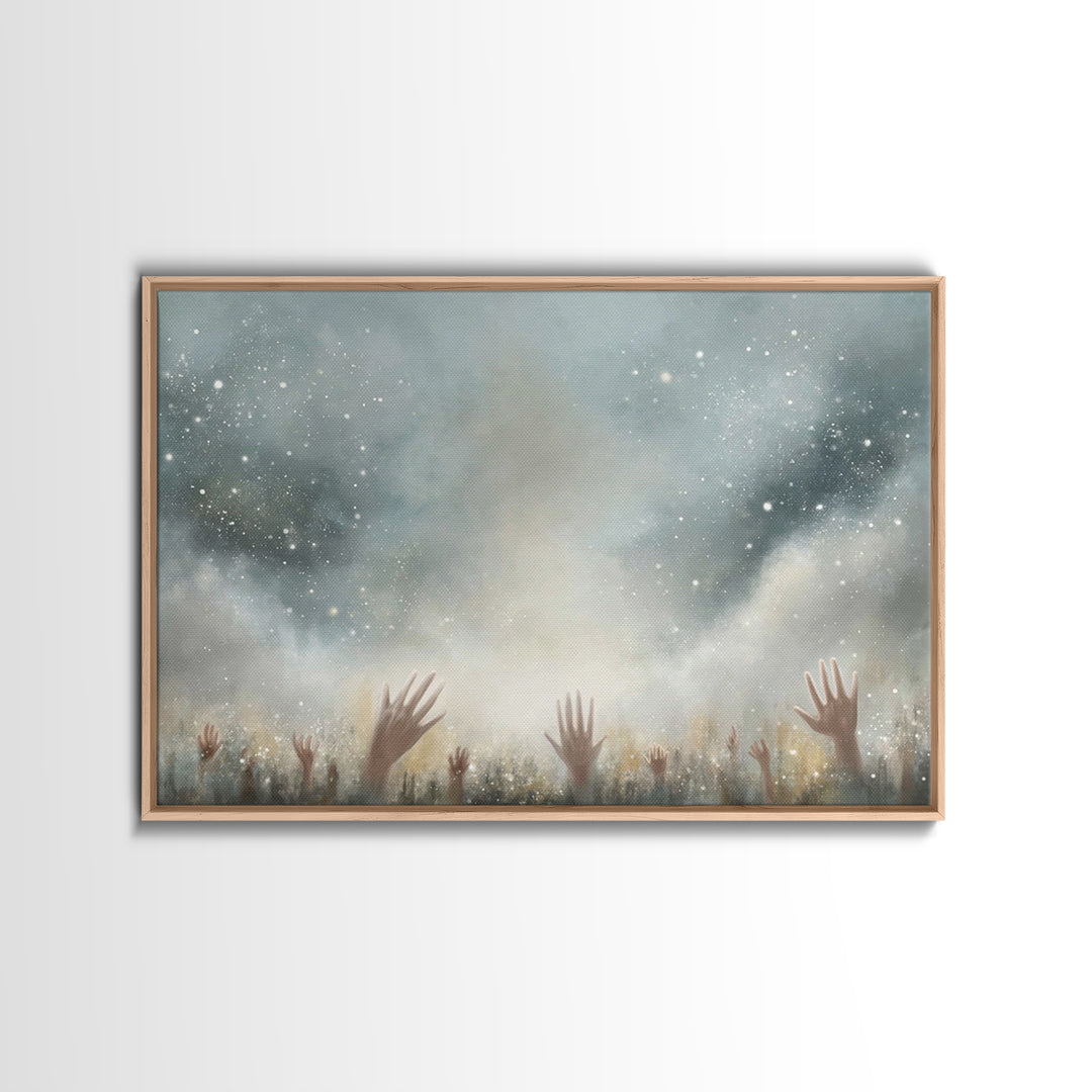 Sacred Assembly | Framed Canvas Print | Christian Art | Christian Wall Art | Christian Art Painting | Unique Christian Art | Christian Gift