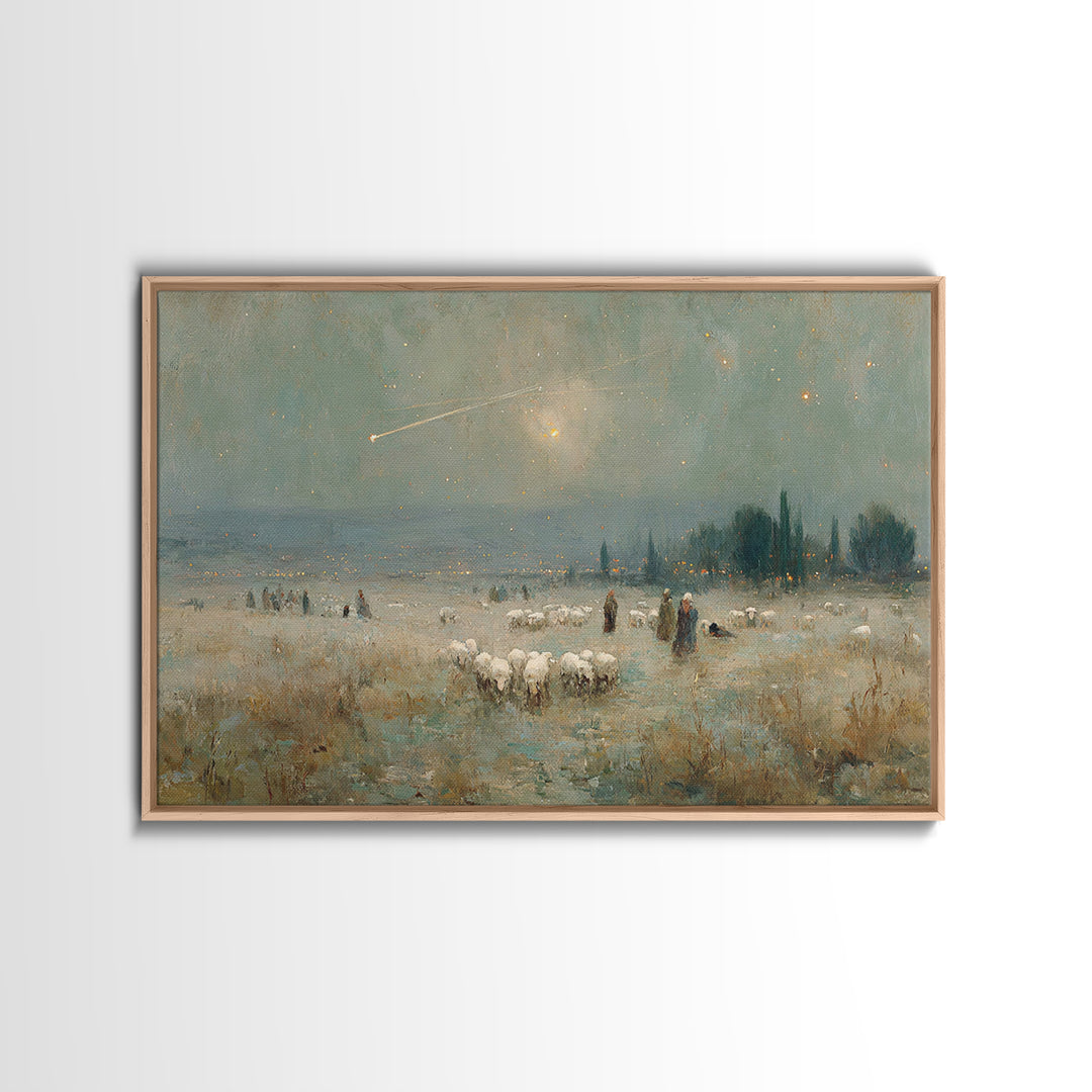 Journey of the Wise | Framed Canvas Print | Christmas Wall Art | Christian Christmas Art | Christian Art Canvas | Vintage Christmas Art | C