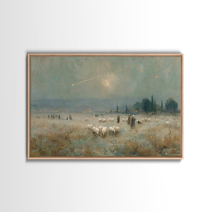 Journey of the Wise | Framed Canvas Print | Christmas Wall Art | Christian Christmas Art | Christian Art Canvas | Vintage Christmas Art | C