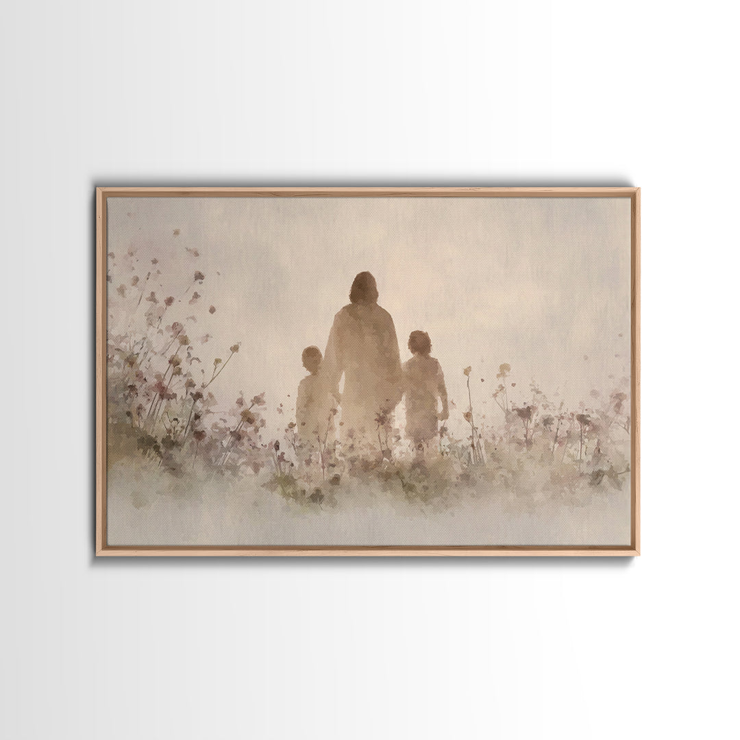 Walk Of Grace – Framed Canvas Print – Jesus Painting – Christian Wall Art – Christian Art Canvas – Christian Art – Christian Gift Ideas