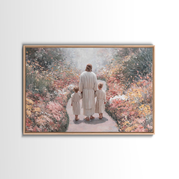Walk Of Innocence | Framed Canvas Print | Christian Wall Art | Christian Art Canvas | Christian Art | Christian Gift
