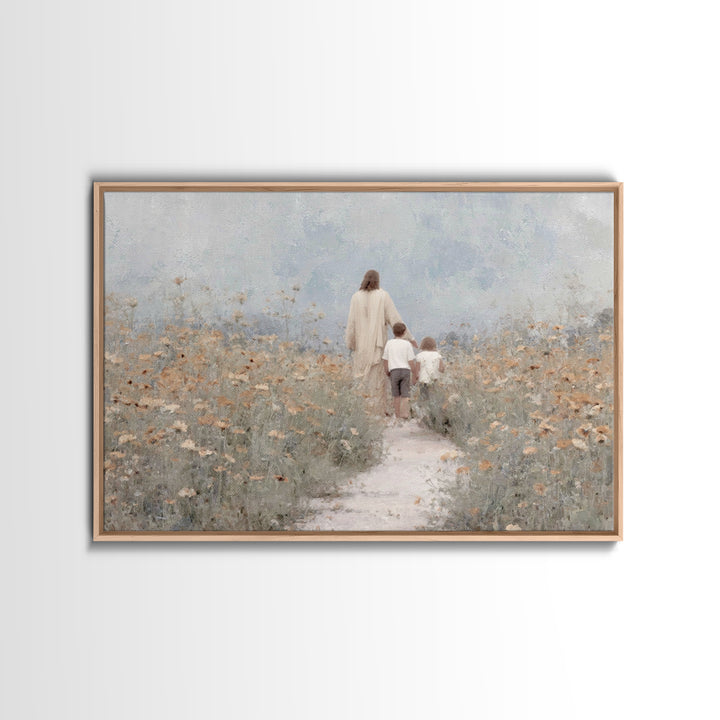 Fields Of Mercy, Framed Canvas Print, Jesus Painting, Christian Wall Art, Christian Art Canvas, Christmas Art Prints, Christian Gift Ideas