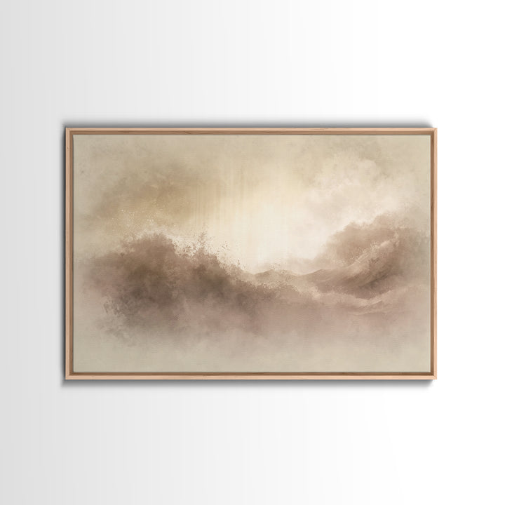 Eternal Refuge – Framed Canvas Print – Christian Art Print – Jesus Painting – Minimalist Christian Art – Christian Wall Art – Christian Chr
