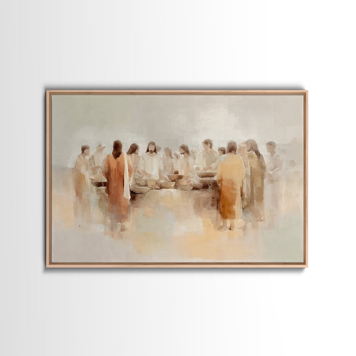 Circle Of Hope – Framed Canvas Print – Christian Wall Art – Christian Art Canvas – Jesus Painting – Christian Art Work – Modern Christian P