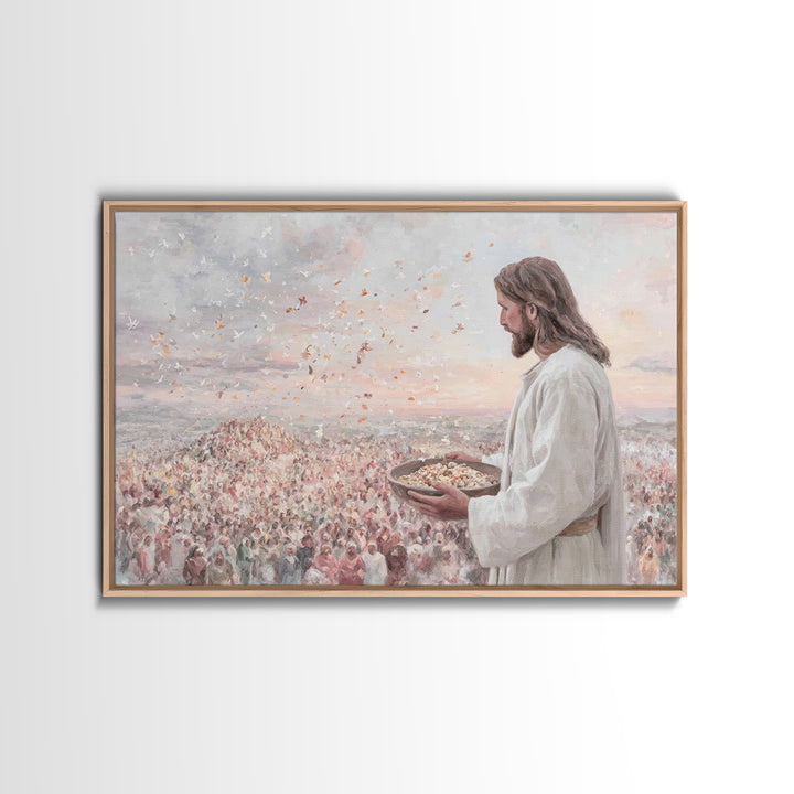Hillside Abundance – Framed Canvas Print – Christian Art Canvas – Christian Art – Christian Wall Art – Jesus Painting – Large Christian Pai