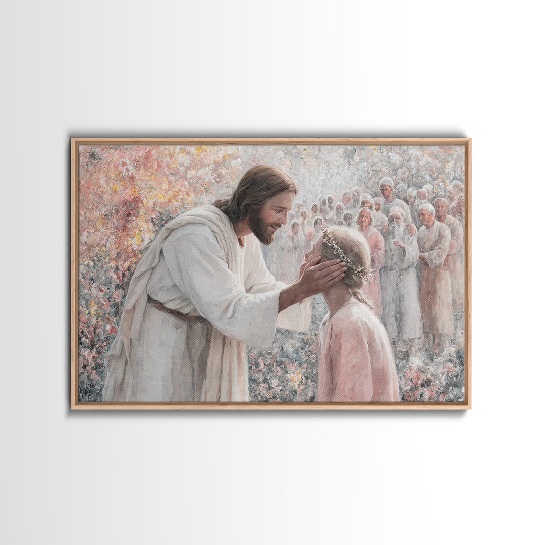Joyful Reunion – Framed Canvas Print – Christian Art Canvas – Jesus Painting – Christian Art Prints – Christian Wall Art – Christian Gift I