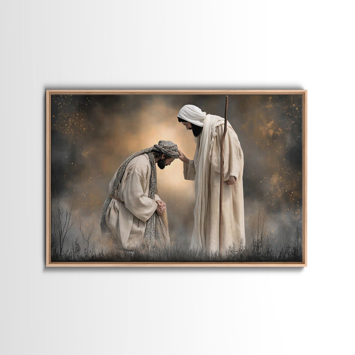 Fields Of Mercy – Framed Canvas Print – Christian Wall Art – Jesus Painting – Christian Art Canvas – Christian Decor – Christian Gift