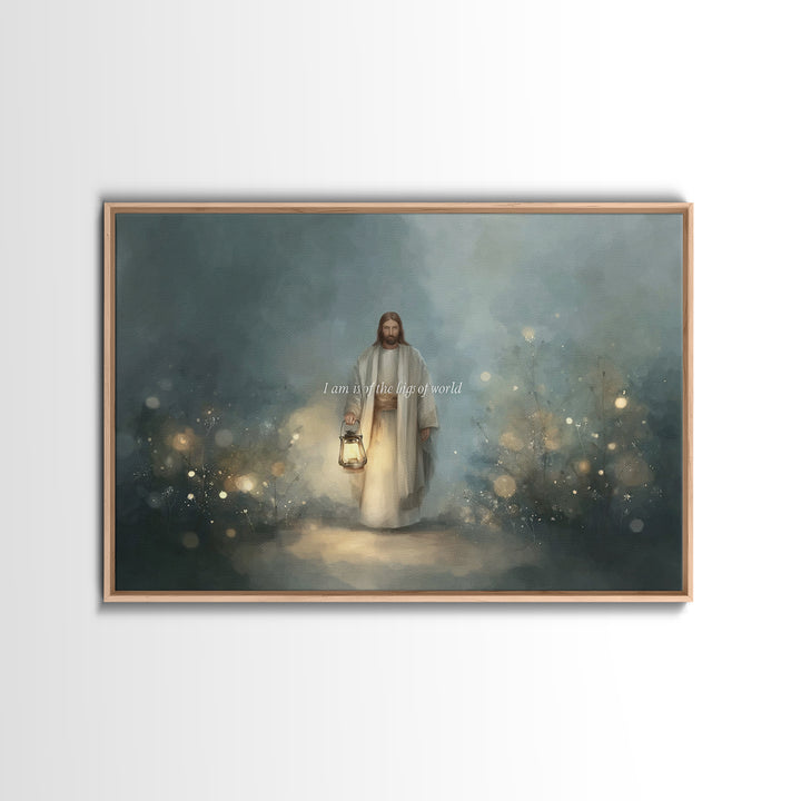 Pathway Of Hope – Framed Canvas Print – Christian Christmas Art – Jesus Painting – Christian Wall Art – Christmas Art Framed – Christian De