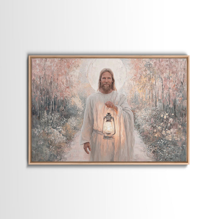 Radiant Way Home – Framed Canvas Print – Christian Wall Art – Christian Art Canvas – Jesus Painting – Christian Gift Ideas – Modern Christi