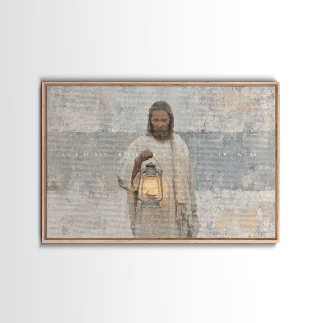 Soft Morning Light | Framed Canvas Print | Christian Wall Art | Jesus Canvas Art | Christian Art Canvas | Subtle Christian Art | Christian