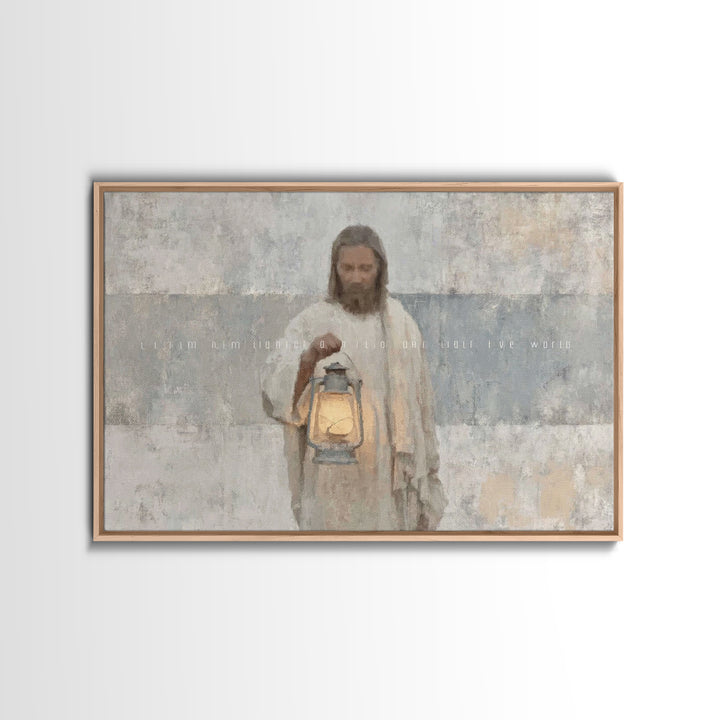 Soft Morning Light | Framed Canvas Print | Christian Wall Art | Jesus Canvas Art | Christian Art Canvas | Subtle Christian Art | Christian