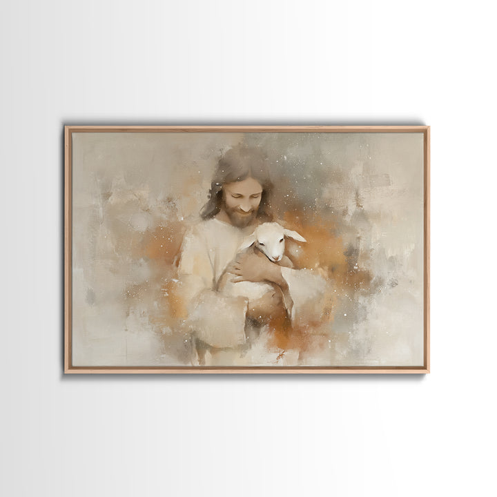 Warm Embrace Light – Framed Canvas Print – Christian Art Canvas – Jesus Paintings – Christian Wall Art – Christian Gift Ideas – Christian A