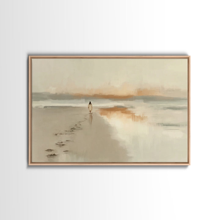 Horizon Of Hope, Framed Canvas Print, Christian Art Print, Jesus Painting Canvas, Christian Wall Art, Minimalist Christian Art, Christian D