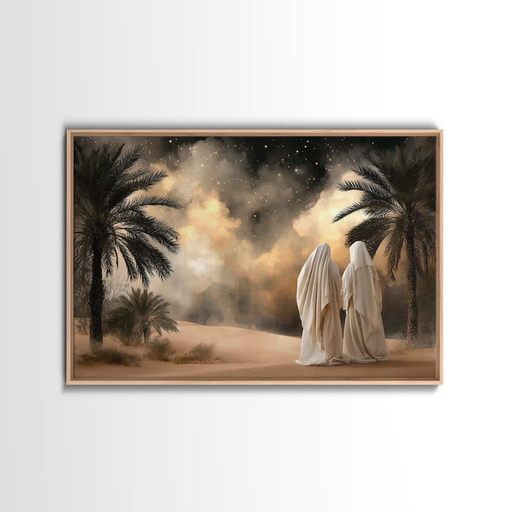 Circle Of Hope – Framed Canvas Print – Christian Art Canvas – Christian Wall Art – Minimalist Christian Art – Christian Painting – Christia