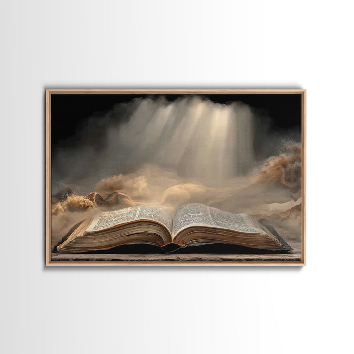 Night Of Wonder – Framed Canvas Print – Christian Wall Art – Christian Art Canvas – Christian Christmas Art – Jesus Painting – Christian De