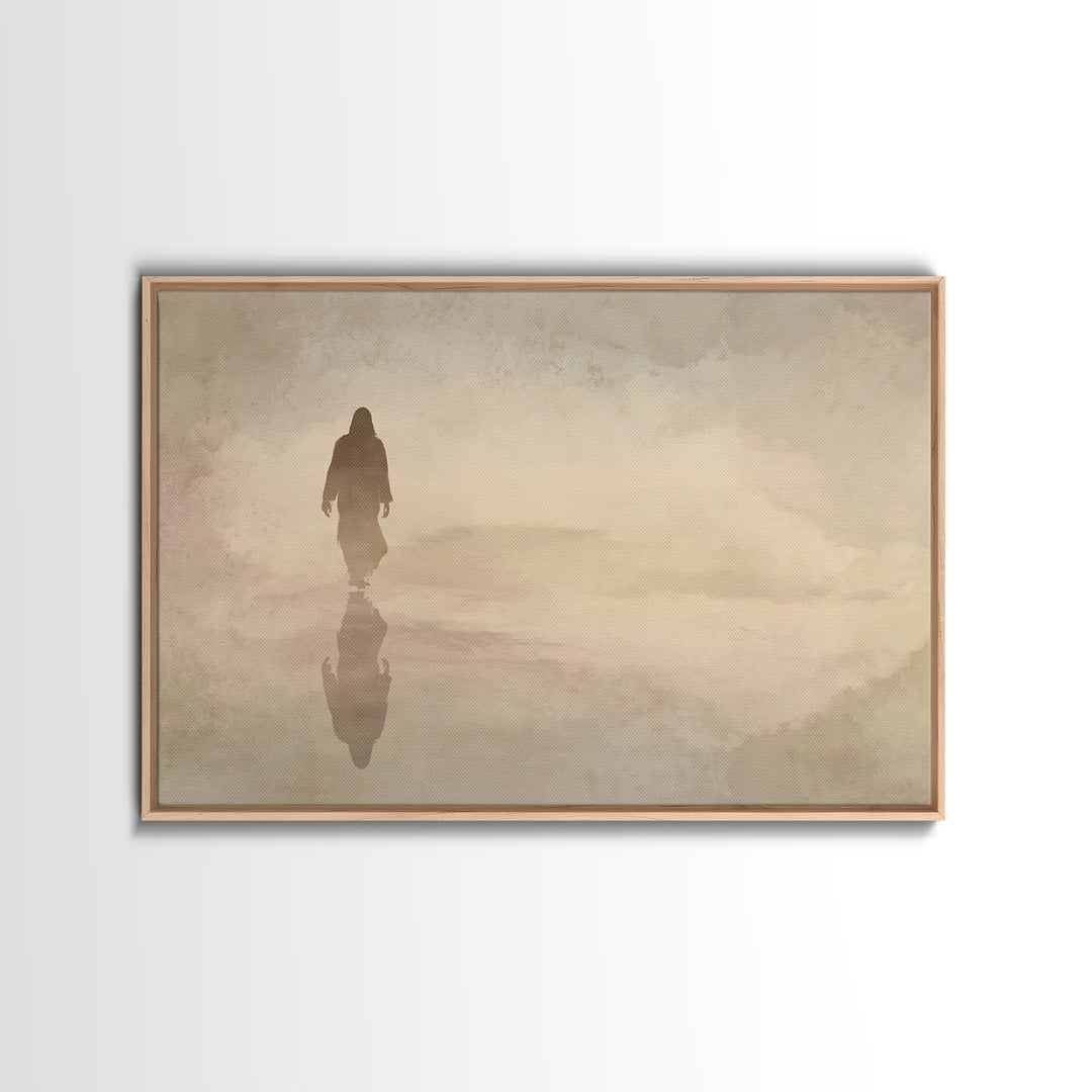Path Of Mercy – Framed Canvas Print – Christian Wall Art – Jesus Painting – Christian Art Canvas – Moody Christian Art – Christian Decor Fo