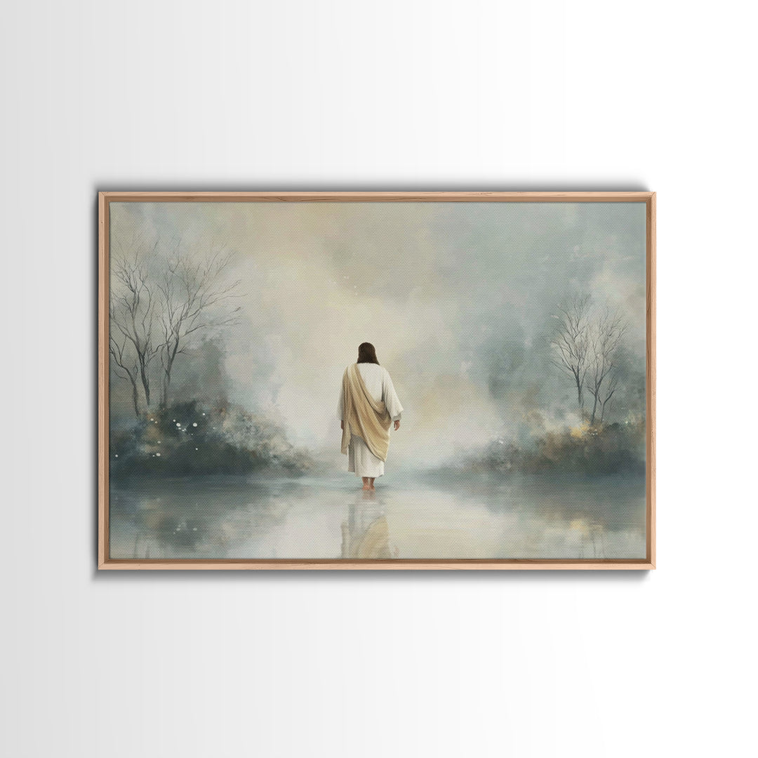 Celestial Promise – Framed Canvas Print – Christian Art Canvas – Jesus Painting – Christian Christmas Art – Framed Christmas Art – Christia