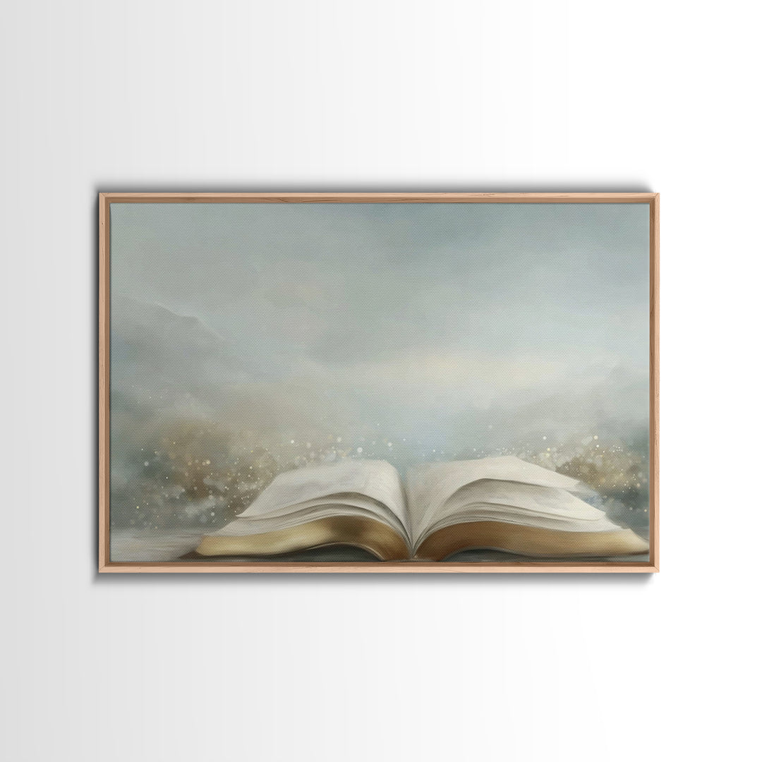 Spirit Of Wisdom – Framed Canvas Print – Christian Wall Art – Christian Painting – Christian Art Canvas – Minimalist Christian Art – Christ