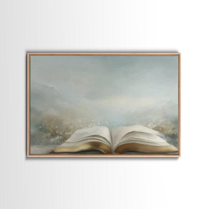 Spirit Of Wisdom – Framed Canvas Print – Christian Wall Art – Christian Painting – Christian Art Canvas – Minimalist Christian Art – Christ