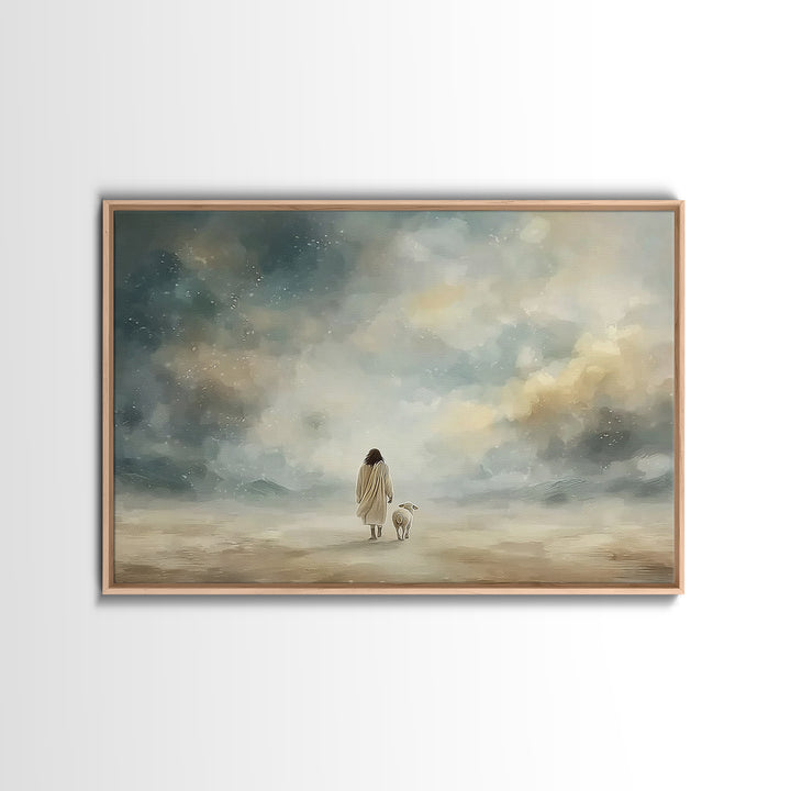 Heavenly Way | Framed Canvas Print | Christian Wall Art | Jesus Art Print | Christian Christmas Art | Christian Decor | Christian Painting
