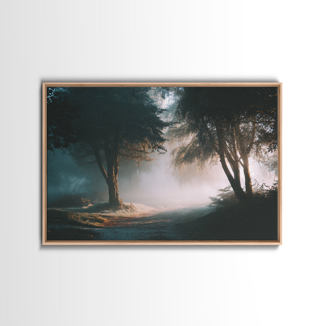 Sacred Forest Light – Framed Canvas Print – Jesus Painting – Christian Decor – Christian Art Canvas – Christian Gift Ideas – Christian Wall