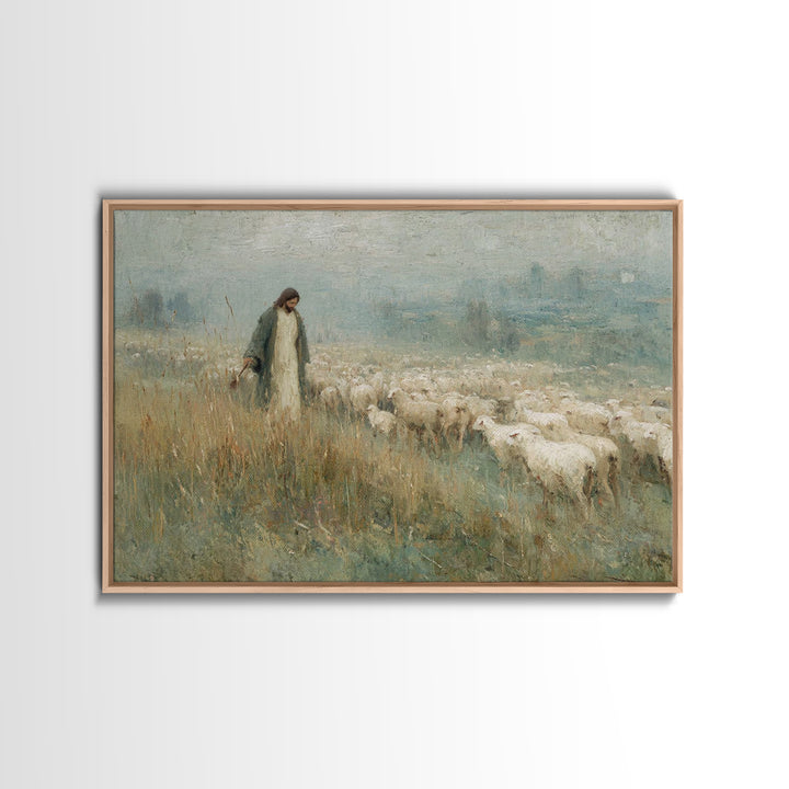 Jerusalem Crowds – Framed Canvas Print – Christian Art Print – Jesus Painting – Christian Wall Art – Christmas Art Prints – Christian Gift