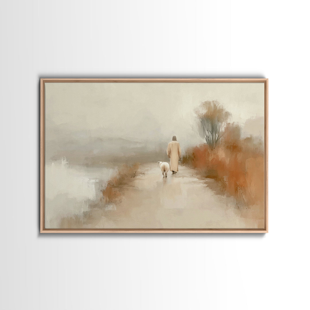 Everlasting Calm – Framed Canvas Print – Jesus Painting – Christian Art Canvas – Christmas Art – Christian Wall Art – Christian Decorations