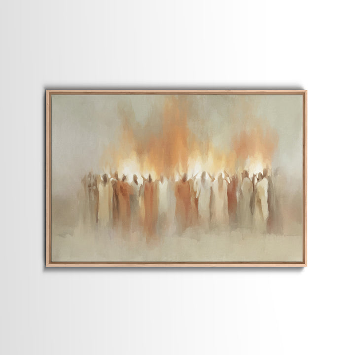 Flames Of Renewal – Framed Canvas Print – Christian Art Canvas – Christian Decoration – Christian Painting – Christian Wall Art – Christian