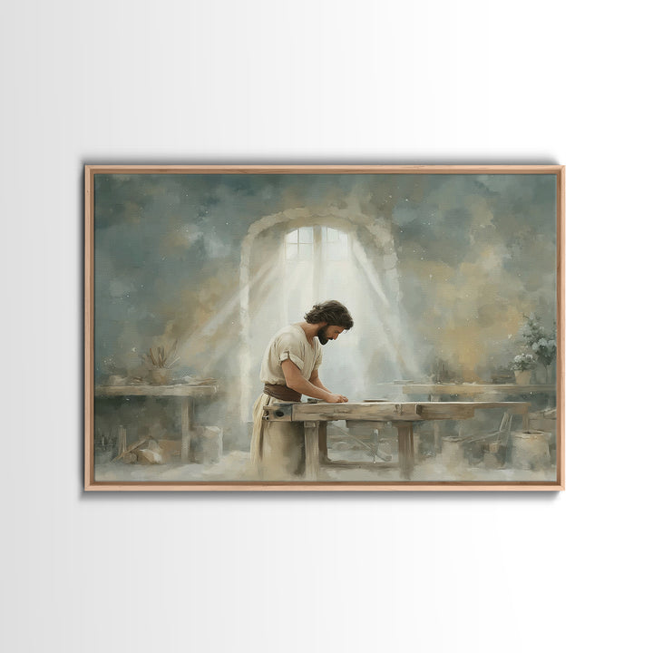 Guided By Grace | Framed Canvas Print | Christian Art Canvas | Jesus Painting | Modern Christian Art | Christian Wall Art | Christian Art G