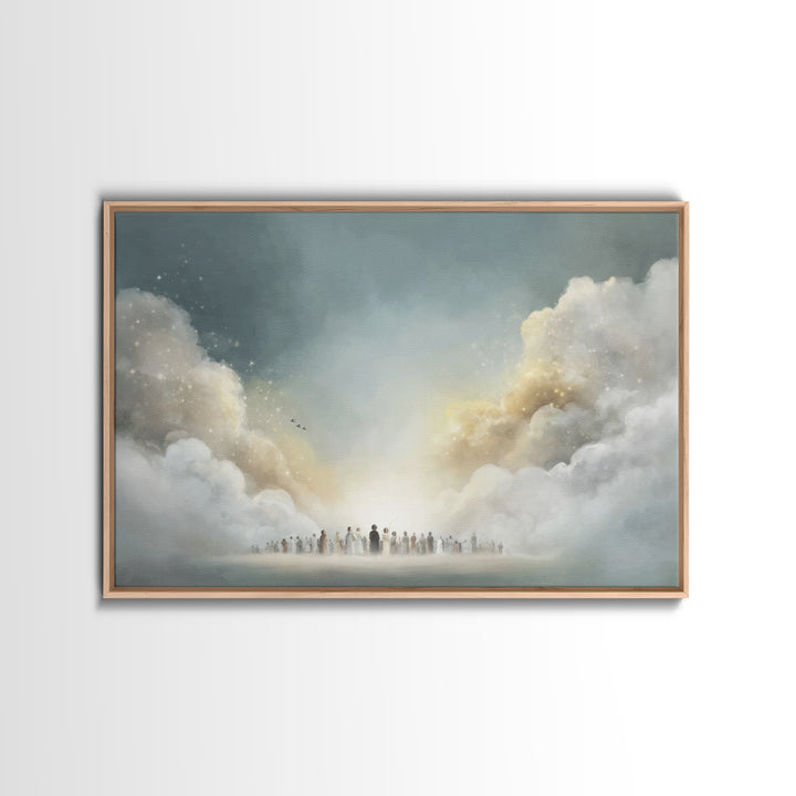 Garden Workshop – Framed Canvas Print – Christian Art Canvas – Jesus Painting – Christian Wall Art – Unique Christian Art – Christian Gift