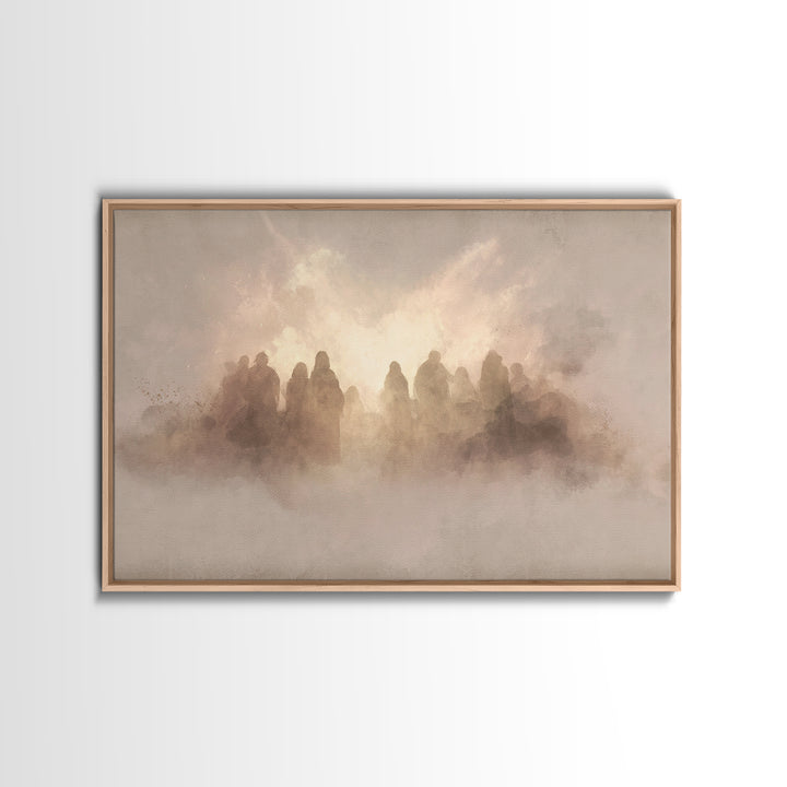 Clouds Of Promise, Framed Canvas Print, Christian Art Canvas, Christian Wall Art, Christian Christmas Art, Moody Christian Art, Christian A