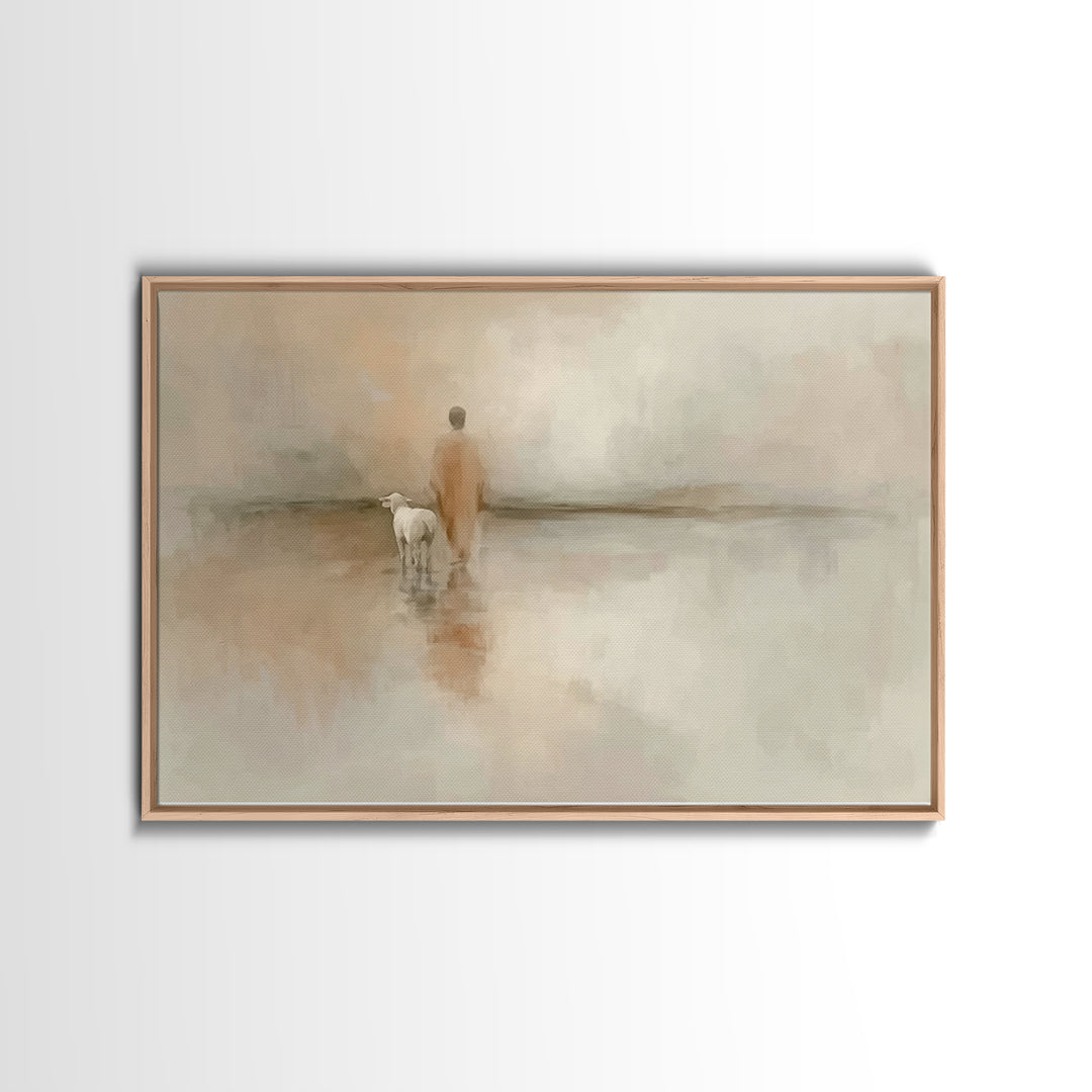 Guided Path – Framed Canvas Print – Christian Art Canvas – Christian Wall Art – Christian Painting – Subtle Christian Art – Christian Decor