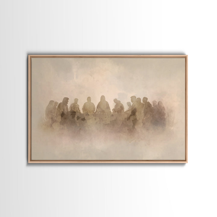 Sacred Fellowship – Framed Canvas Print – Christian Wall Art – Christian Art Canvas – Jesus Painting – Christian Decor – Christian Art – Mo